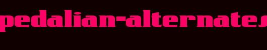 Sesquipedalian-Alternates.ttf是一款不错的英文字体下载