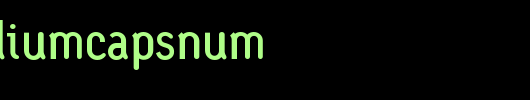 Sgiv1MediumCAPSnum.ttf是一款不错的英文字体下载