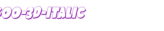 Shablagoo-3D-Italic.ttf是一款不错的英文字体下载