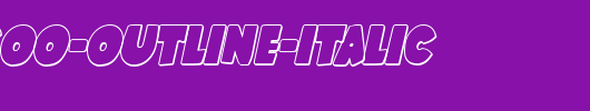 Shablagoo-Outline-Italic.ttf是一款不错的英文字体下载