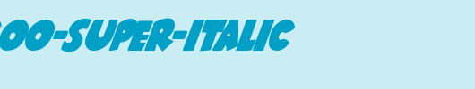Shablagoo-Super-Italic.ttf是一款不错的英文字体下载
