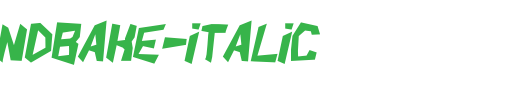 ShakeAndBake-Italic.otf是一款不错的英文字体下载