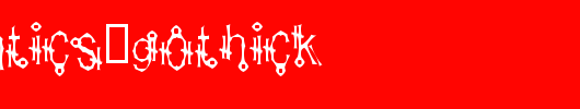 Shamantics-Gothick.ttf是一款不错的英文字体下载