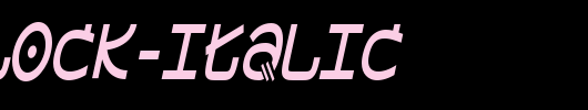 Shamlock-Italic.ttf是一款不错的英文字体下载