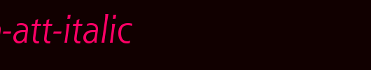 Shannon-ATT-Italic.ttf是一款不错的英文字体下载
