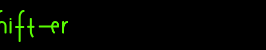 Shapeshifter.ttf是一款不错的英文字体下载