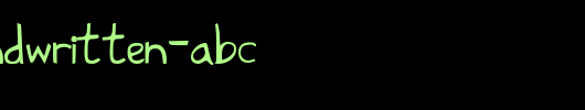 Shark-HandWritten-ABC.ttf是一款不错的英文字体下载
