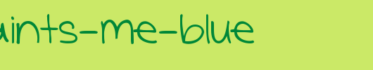 She-Paints-Me-Blue.ttf是一款不错的英文字体下载