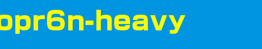 ShinGoPr6N-Heavy_日文字体