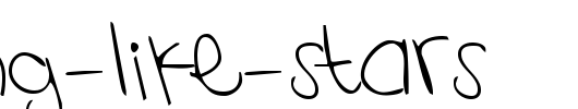 Shining-Like-Stars.ttf是一款不错的英文字体下载