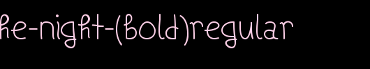 Ships-In-The-Night-(Bold)Regular.ttf是一款不错的英文字体下载