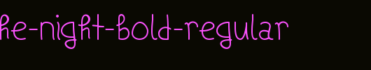 Ships-In-The-Night-Bold-Regular.ttf是一款不错的英文字体下载