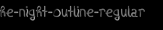 Ships-In-The-Night-Outline-Regular.ttf是一款不错的英文字体下载