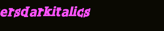 ShirtLettersDarkItalics.ttf是一款不错的英文字体下载