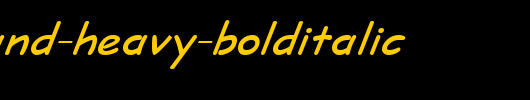 Short-Hand-Heavy-BoldItalic.ttf是一款不错的英文字体下载