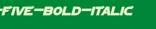 Sigma-Five-Bold-Italic.otf是一款不错的英文字体下载