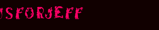 SilhousForJeff.ttf是一款不错的英文字体下载