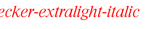 SimonBecker-ExtraLight-Italic.ttf是一款不错的英文字体下载