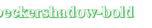 SimonBeckerShadow-Bold.ttf是一款不错的英文字体下载