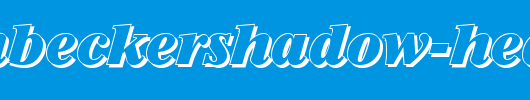 SimonBeckerShadow-Heavy-Italic.ttf是一款不错的英文字体下载
