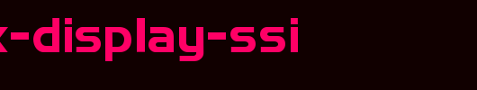 Simplix-Display-SSi.ttf是一款不错的英文字体下载