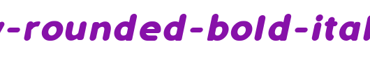 Simply-Rounded-Bold-Italic.ttf是一款不错的英文字体下载