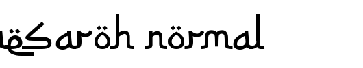 Siti-Maesaroh-Normal.ttf是一款不错的英文字体下载