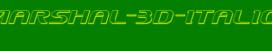 Sky-Marshal-3D-Italic.ttf是一款不错的英文字体下载