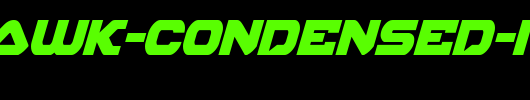 Skyhawk-Condensed-Italic.ttf是一款不错的英文字体下载