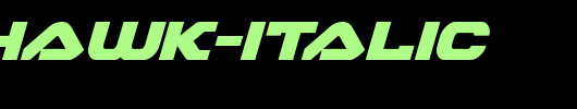 Skyhawk-Italic.ttf是一款不错的英文字体下载