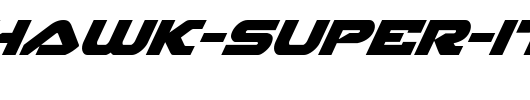 Skyhawk-Super-Italic.ttf是一款不错的英文字体下载