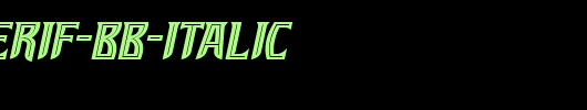 SleuthSerif-BB-Italic.ttf是一款不错的英文字体下载