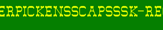 SlimmerPickensSCapsSSK-Regular.ttf是一款不错的英文字体下载
