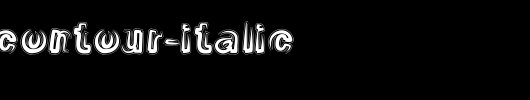Smoke-Contour-Italic.ttf是一款不错的英文字体下载