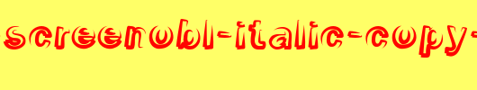 Smoke-ScreenObl-Italic-copy-1-.ttf是一款不错的英文字体下载