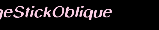 SmudgeStickOblique_英文字体