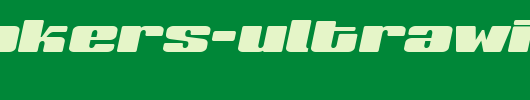 Sneakers-UltraWide-Italic.ttf是一款不错的英文字体下载
