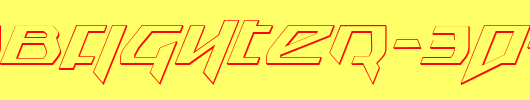 Snubfighter-3D-Italic.ttf是一款不错的英文字体下载