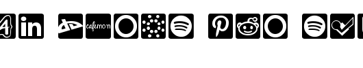 Social-Icons-Pro-Set-1-Rounded.ttf是一款不错的英文字体下载