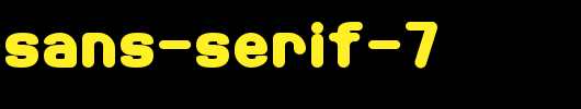 Soft-Sans-Serif-7.ttf是一款不错的英文字体下载