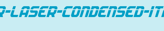 Soldier-Laser-Condensed-Italic.ttf是一款不错的英文字体下载