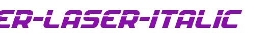 Soldier-Laser-Italic.ttf是一款不错的英文字体下载