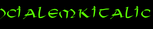 SoluncialeMKItalic.ttf是一款不错的英文字体下载
