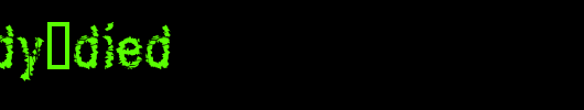 Somebody-Died.ttf是一款不错的英文字体下载