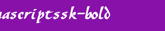 SonyannaScriptSSK-Bold.ttf是一款不错的英文字体下载