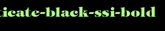 Sophisticate-Black-SSi-Bold.ttf是一款不错的英文字体下载