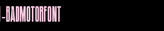 Soundgarnden-Badmotorfont.ttf是一款不错的英文字体下载