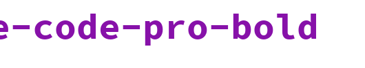 Source-Code-Pro-Bold.ttf是一款不错的英文字体下载