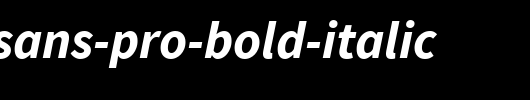 Source-Sans-Pro-Bold-Italic.ttf是一款不错的英文字体下载