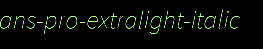 Source-Sans-Pro-ExtraLight-Italic.ttf是一款不错的英文字体下载